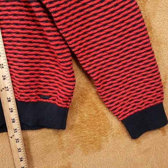 HUGO BOSS Sweater Mens XXL Red Pullover Crew Knit 100% Cotton SONDERSON $178 - Picture 8 of 9